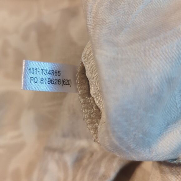 Tommy Bahama Shirt Mens Large Beige Silk Floral Camp Hawaiian Beach Button Up - Picture 8 of 9